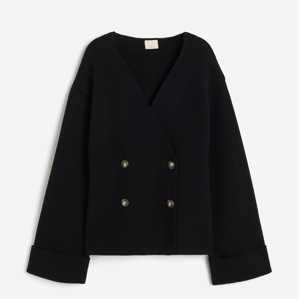 ISO H&M Double-breasted Wool Cardigan
